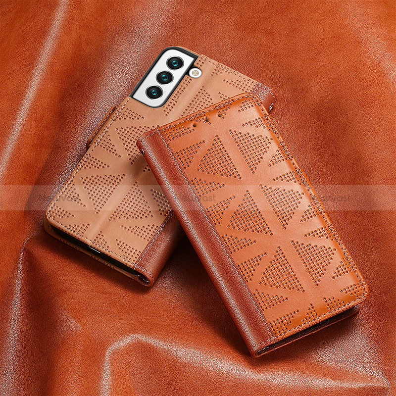 Leather Case Stands Flip Cover Holder S03D for Samsung Galaxy S22 Plus 5G