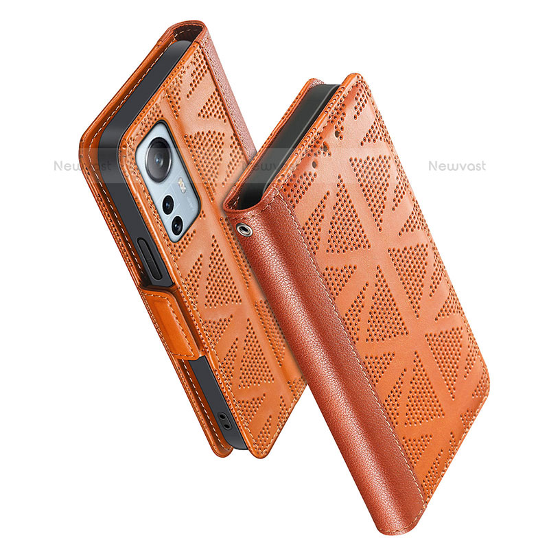 Leather Case Stands Flip Cover Holder S03D for Xiaomi Mi 12S Pro 5G