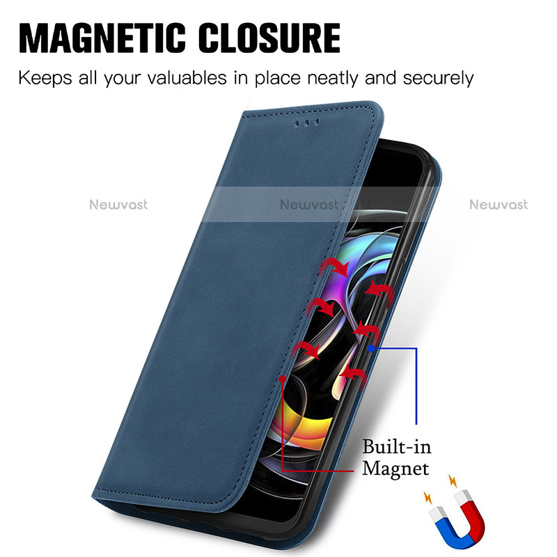 Leather Case Stands Flip Cover Holder S04D for Motorola Moto Edge 20 Lite 5G