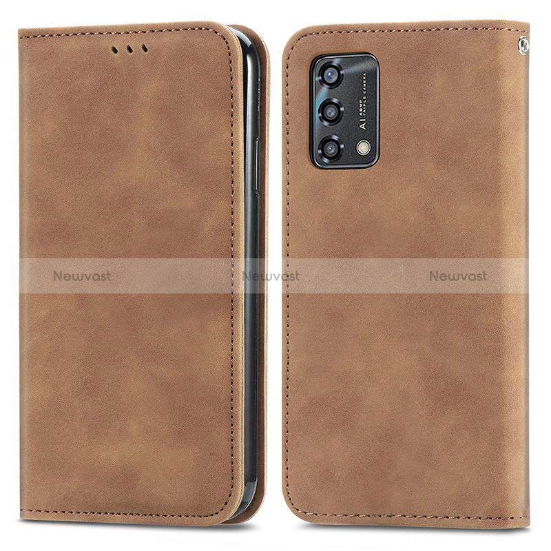 Leather Case Stands Flip Cover Holder S04D for Oppo A95 4G