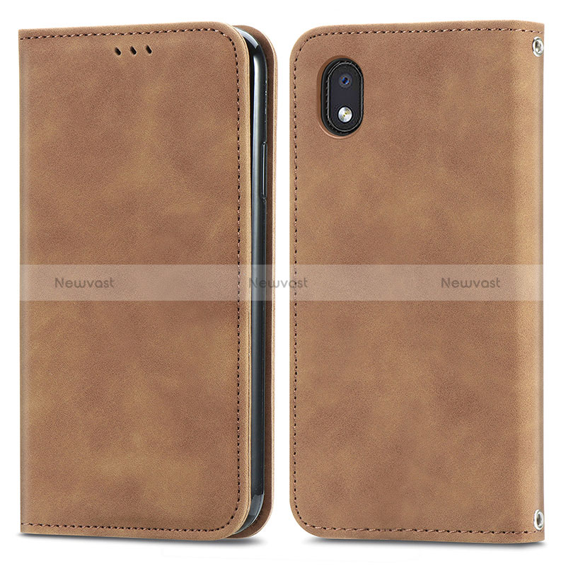 Leather Case Stands Flip Cover Holder S04D for Samsung Galaxy M01 Core