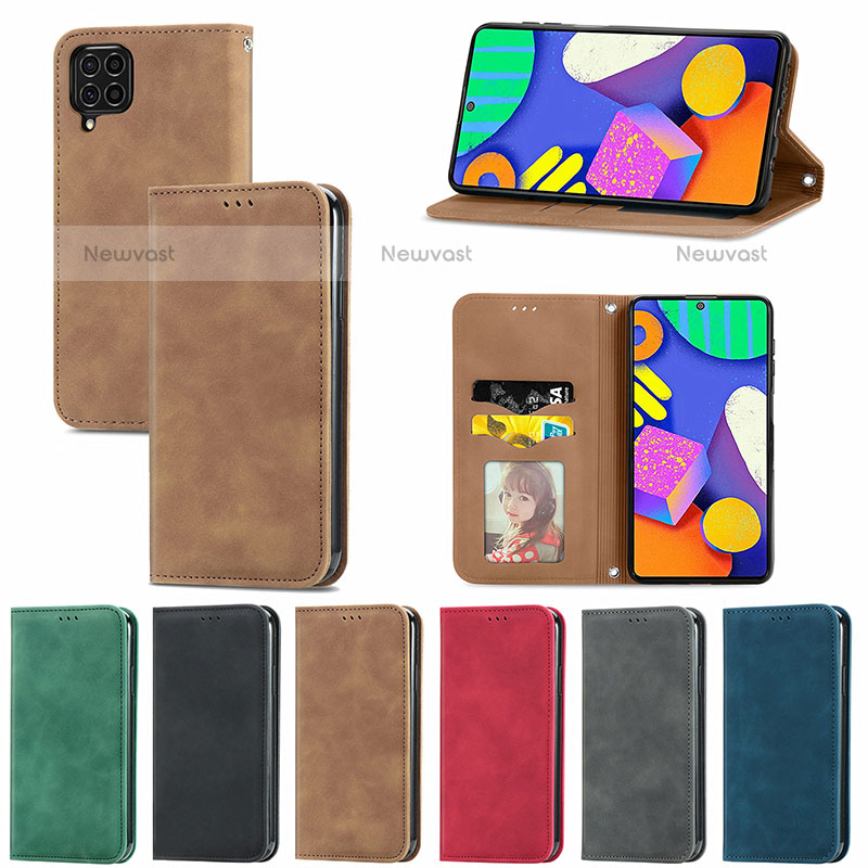 Leather Case Stands Flip Cover Holder S04D for Samsung Galaxy M62 4G
