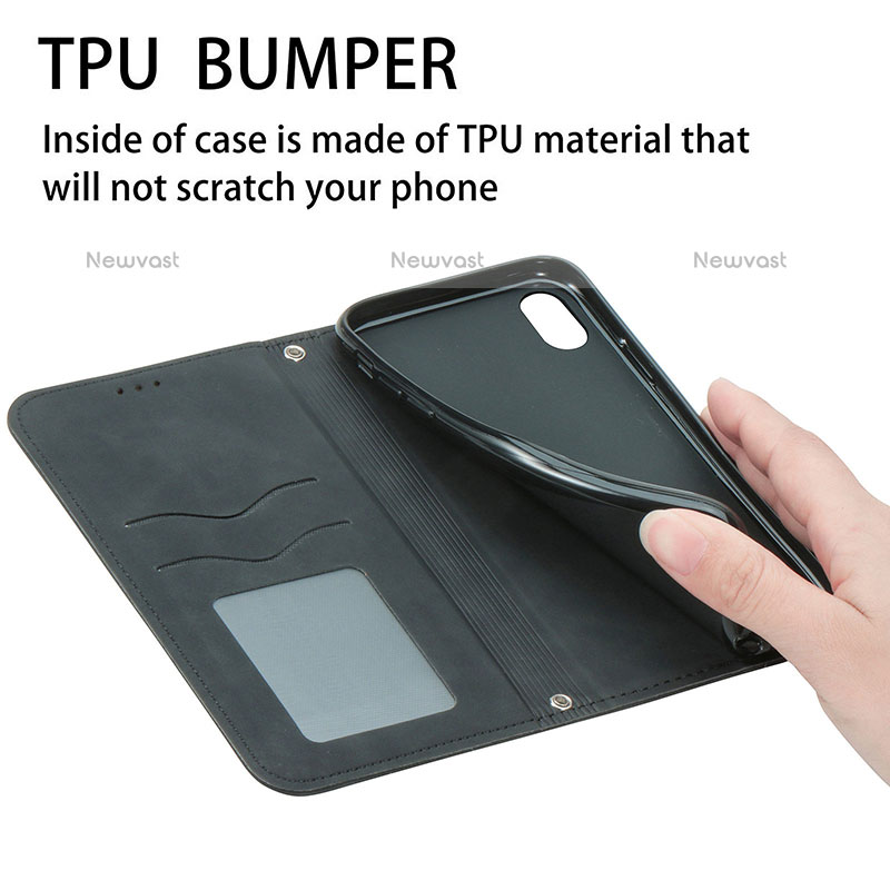 Leather Case Stands Flip Cover Holder S04D for Samsung Galaxy Note 20 Ultra 5G