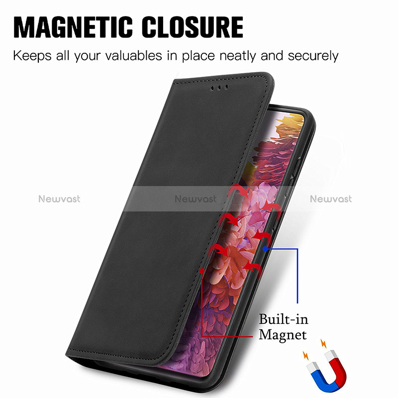 Leather Case Stands Flip Cover Holder S04D for Samsung Galaxy S20 FE 5G