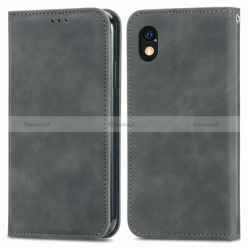 Leather Case Stands Flip Cover Holder S04D for Sony Xperia Ace III