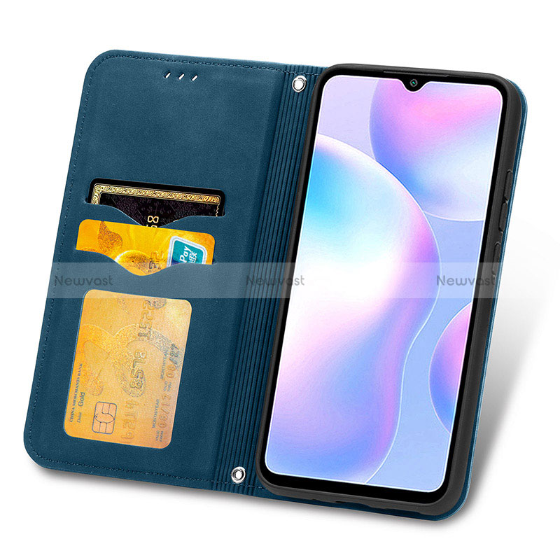Leather Case Stands Flip Cover Holder S04D for Xiaomi Redmi 9A
