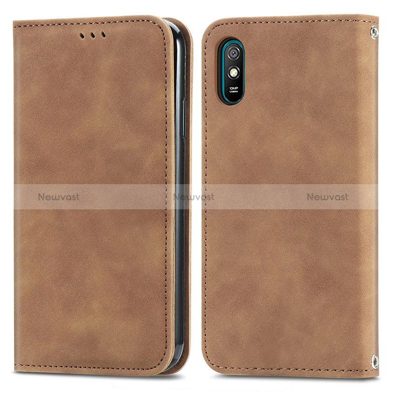 Leather Case Stands Flip Cover Holder S04D for Xiaomi Redmi 9AT