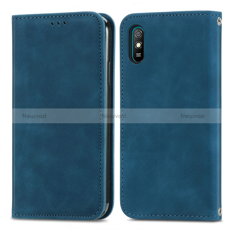 Leather Case Stands Flip Cover Holder S04D for Xiaomi Redmi 9i