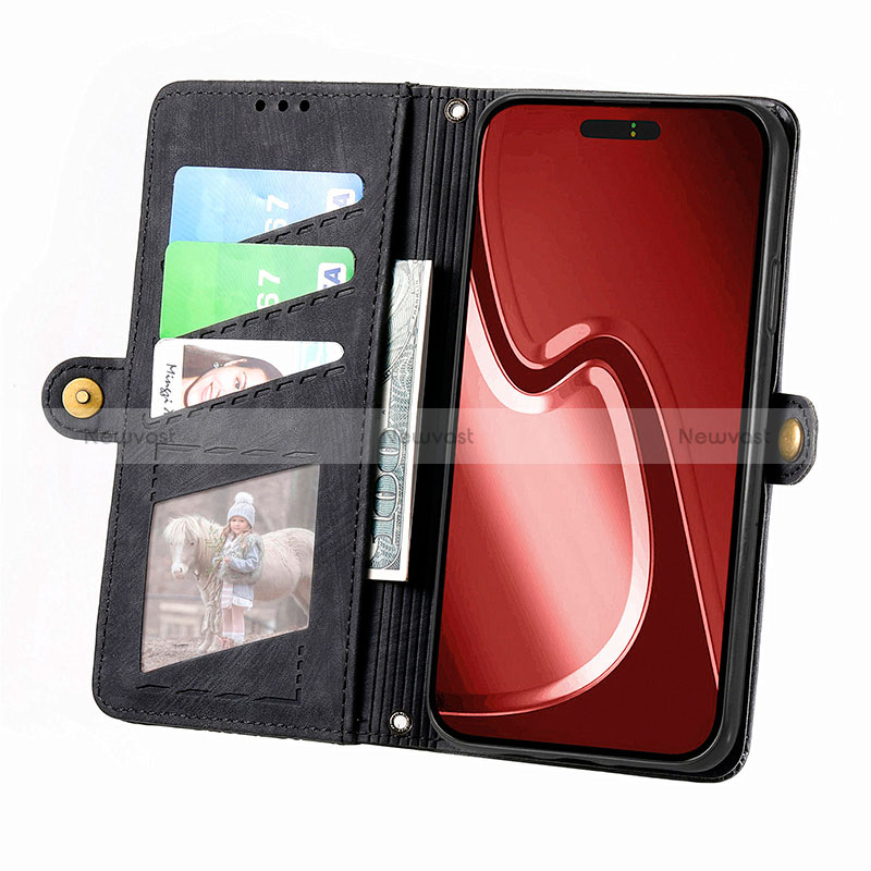 Leather Case Stands Flip Cover Holder S05D for Apple iPhone 14 Pro