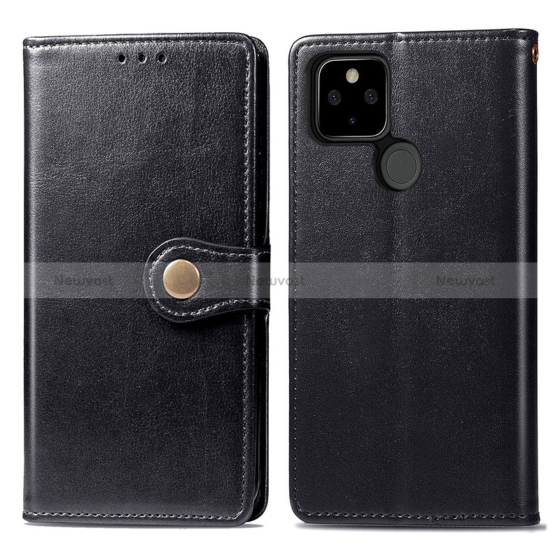 Leather Case Stands Flip Cover Holder S05D for Google Pixel 4a 5G