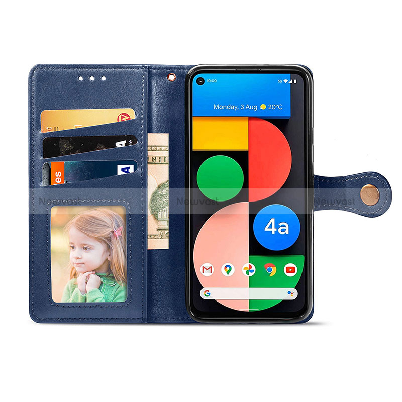 Leather Case Stands Flip Cover Holder S05D for Google Pixel 5