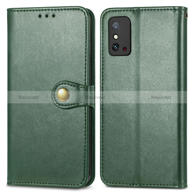 Leather Case Stands Flip Cover Holder S05D for Huawei Honor X10 Max 5G Green