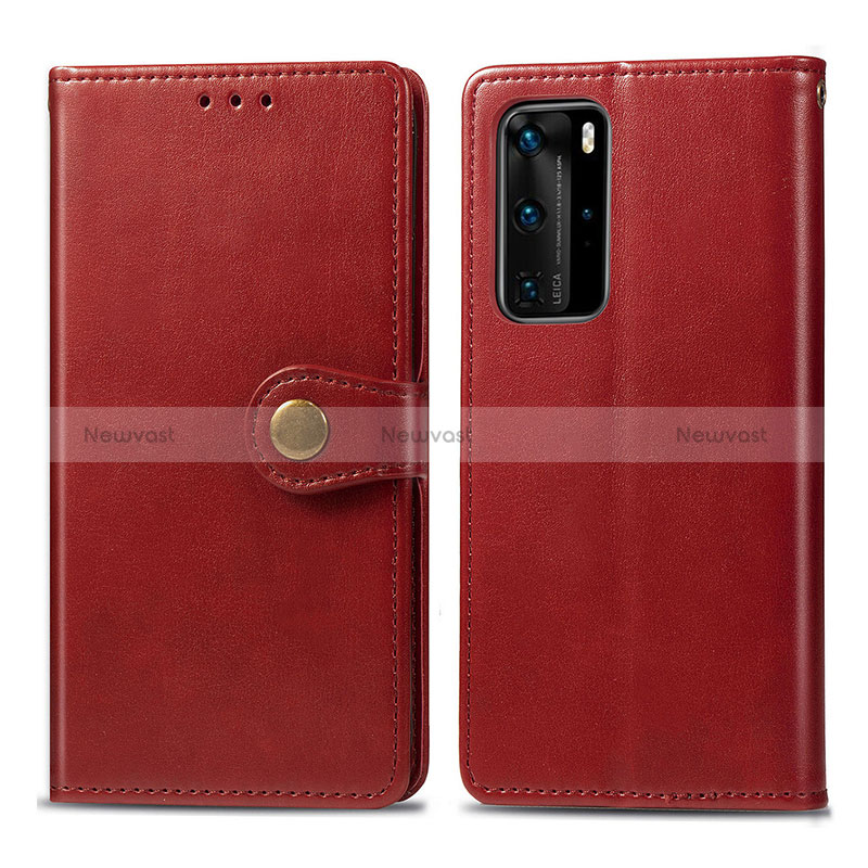 Leather Case Stands Flip Cover Holder S05D for Huawei P40 Pro