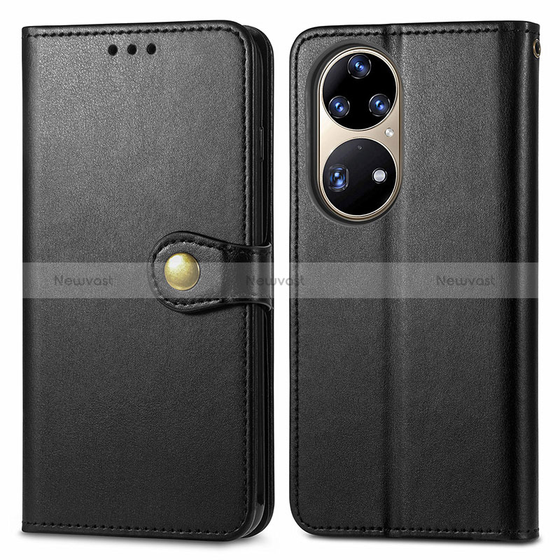 Leather Case Stands Flip Cover Holder S05D for Huawei P50 Pro