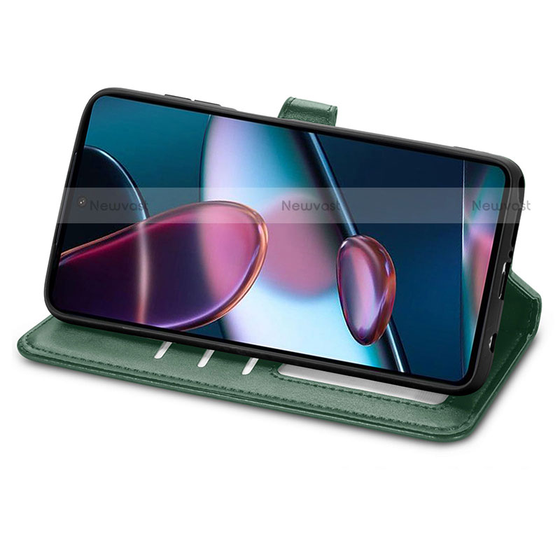 Leather Case Stands Flip Cover Holder S05D for Motorola Moto Edge Plus (2022) 5G