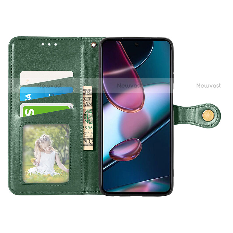 Leather Case Stands Flip Cover Holder S05D for Motorola Moto Edge X30 5G