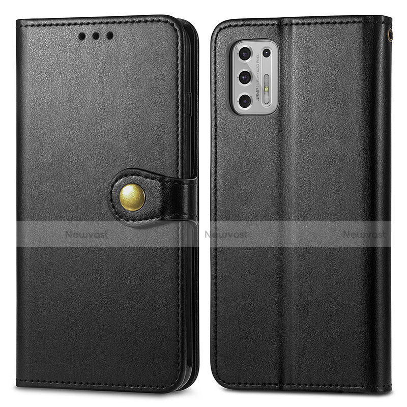 Leather Case Stands Flip Cover Holder S05D for Motorola Moto G Stylus (2021)