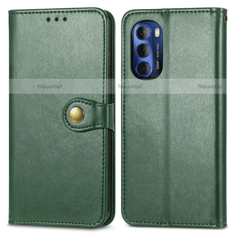 Leather Case Stands Flip Cover Holder S05D for Motorola Moto G Stylus (2022) 4G
