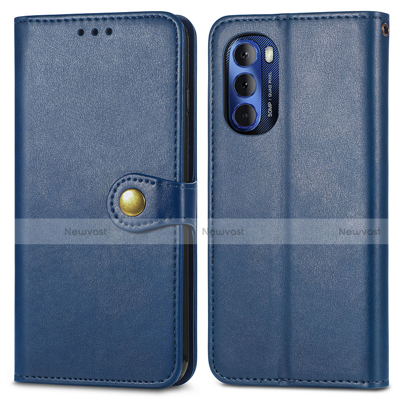 Leather Case Stands Flip Cover Holder S05D for Motorola Moto G Stylus (2022) 5G