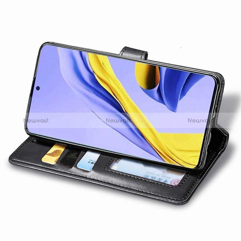 Leather Case Stands Flip Cover Holder S05D for Samsung Galaxy A71 5G