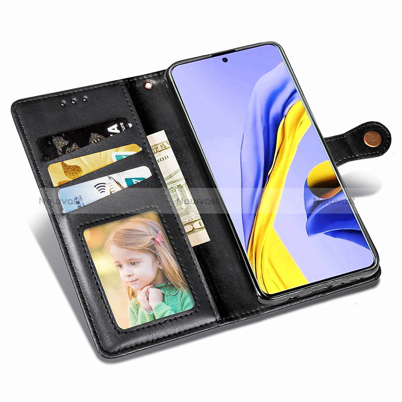 Leather Case Stands Flip Cover Holder S05D for Samsung Galaxy A71 5G
