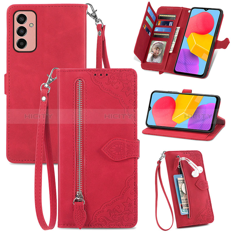 Leather Case Stands Flip Cover Holder S05D for Samsung Galaxy F13 4G