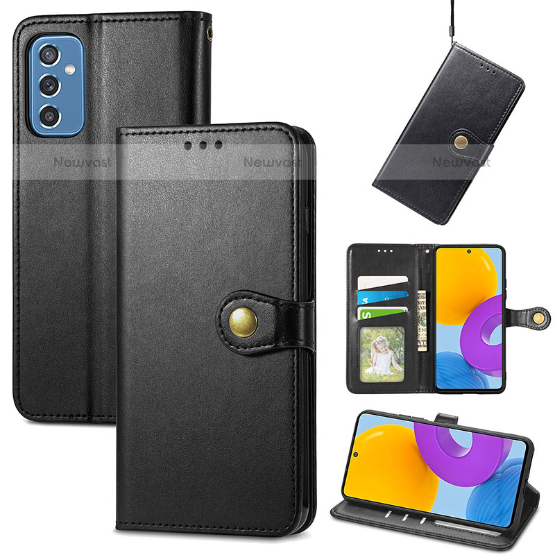 Leather Case Stands Flip Cover Holder S05D for Samsung Galaxy M52 5G