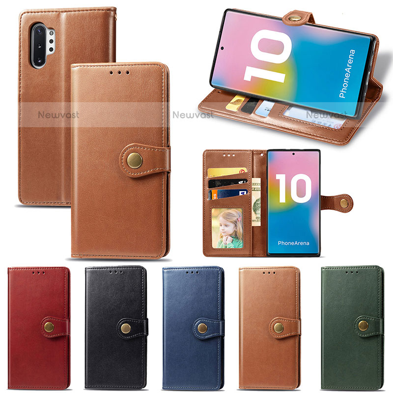 Leather Case Stands Flip Cover Holder S05D for Samsung Galaxy Note 10 Plus 5G
