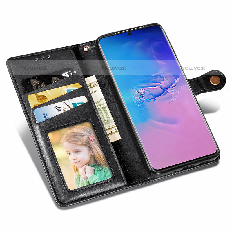Leather Case Stands Flip Cover Holder S05D for Samsung Galaxy S20 Ultra