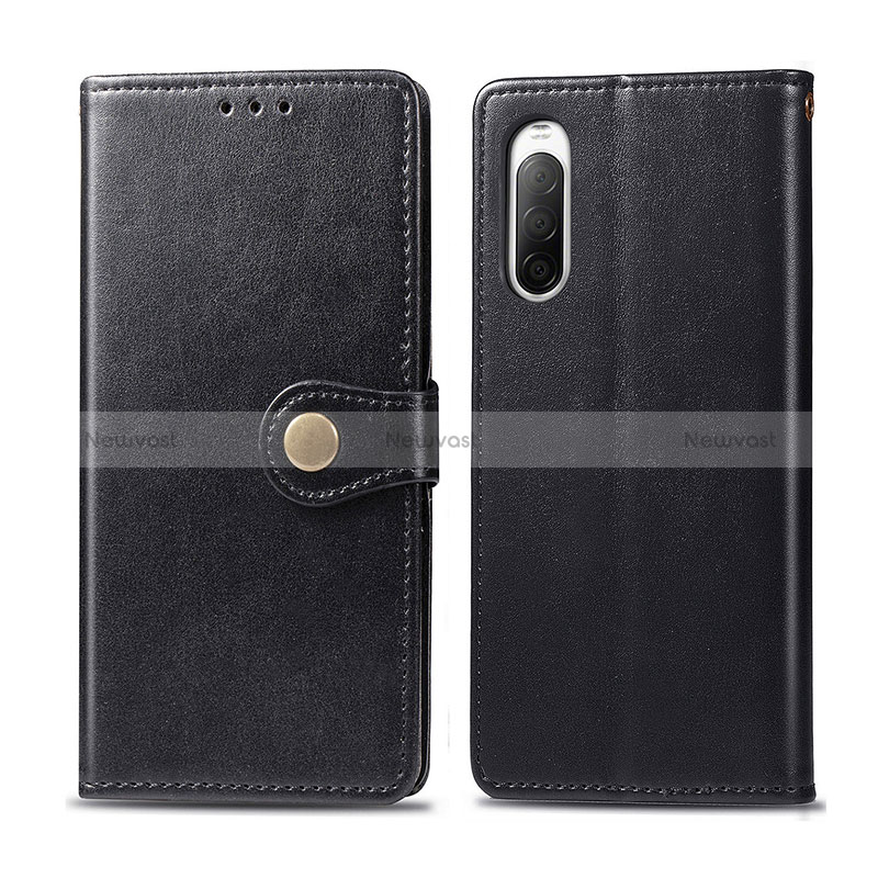 Leather Case Stands Flip Cover Holder S05D for Sony Xperia 10 II