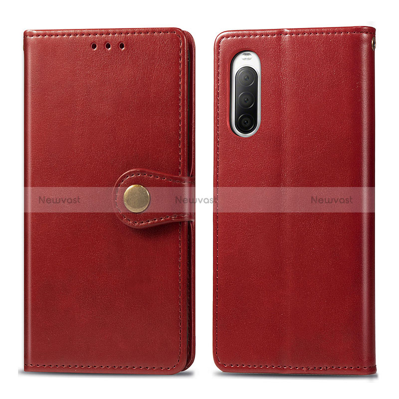 Leather Case Stands Flip Cover Holder S05D for Sony Xperia 10 II