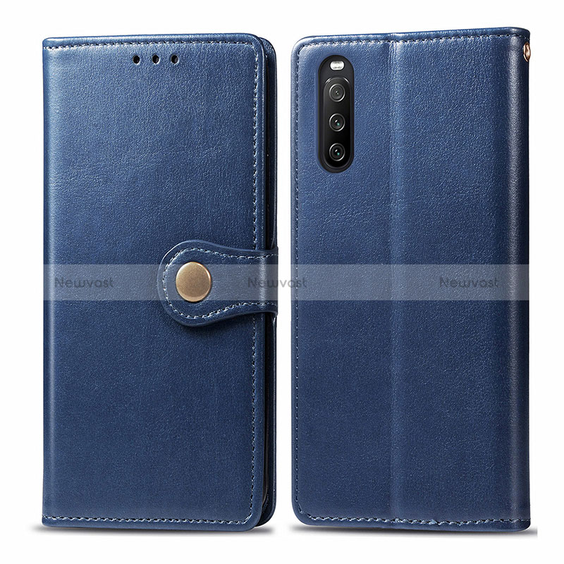 Leather Case Stands Flip Cover Holder S05D for Sony Xperia 10 III