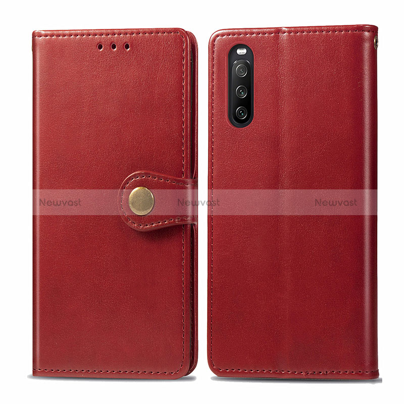 Leather Case Stands Flip Cover Holder S05D for Sony Xperia 10 III