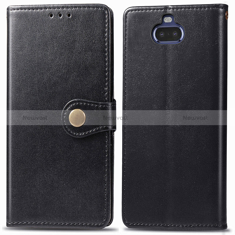 Leather Case Stands Flip Cover Holder S05D for Sony Xperia 8 Lite