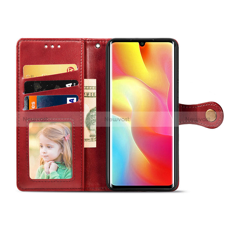 Leather Case Stands Flip Cover Holder S05D for Xiaomi Mi Note 10 Lite