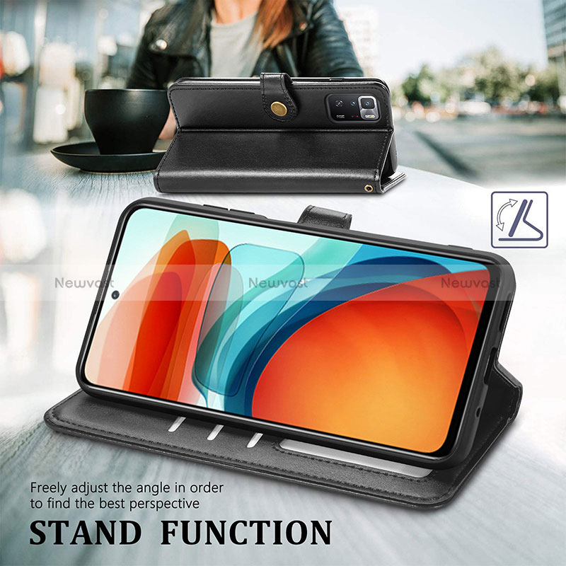 Leather Case Stands Flip Cover Holder S05D for Xiaomi Poco X3 GT 5G