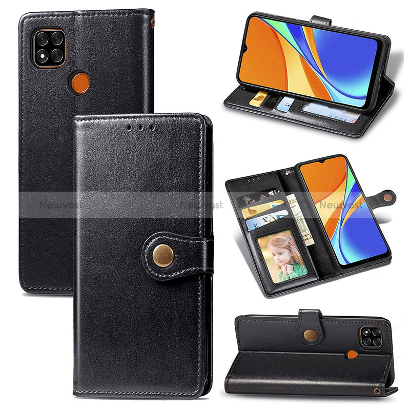 Leather Case Stands Flip Cover Holder S05D for Xiaomi Redmi 10A 4G