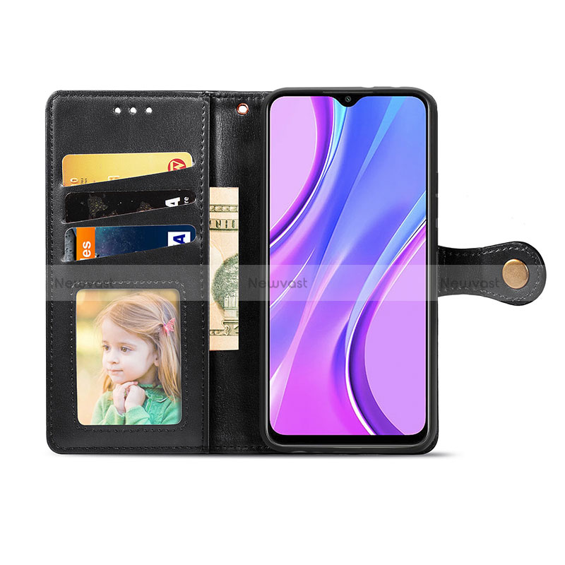 Leather Case Stands Flip Cover Holder S05D for Xiaomi Redmi 9