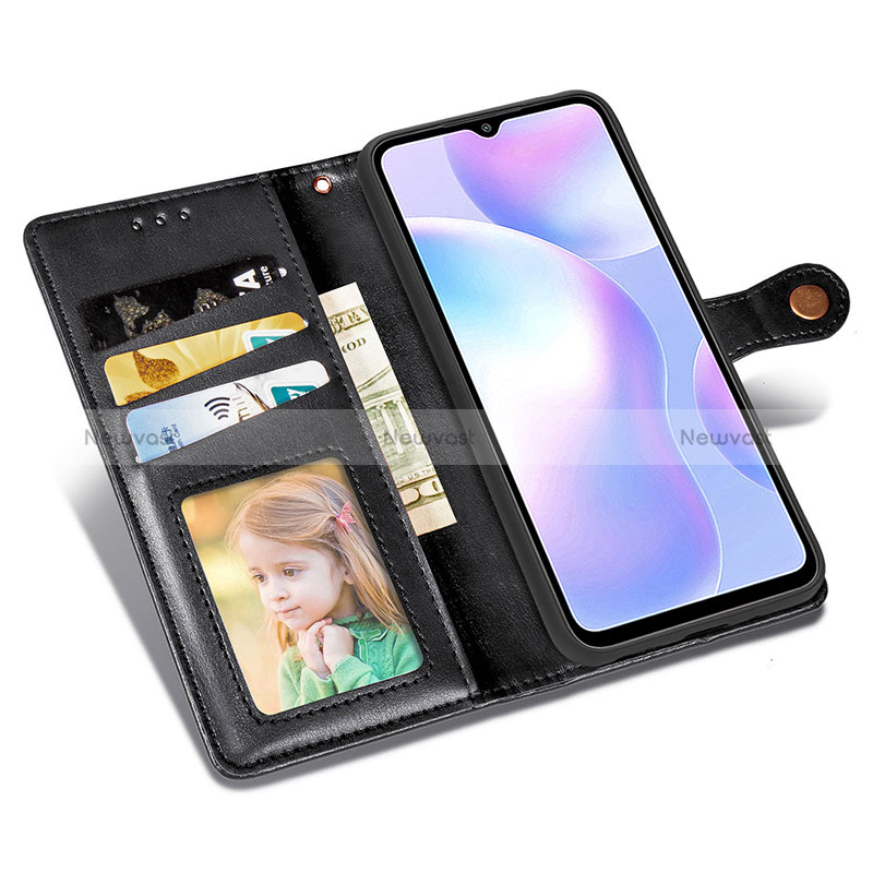 Leather Case Stands Flip Cover Holder S05D for Xiaomi Redmi 9A