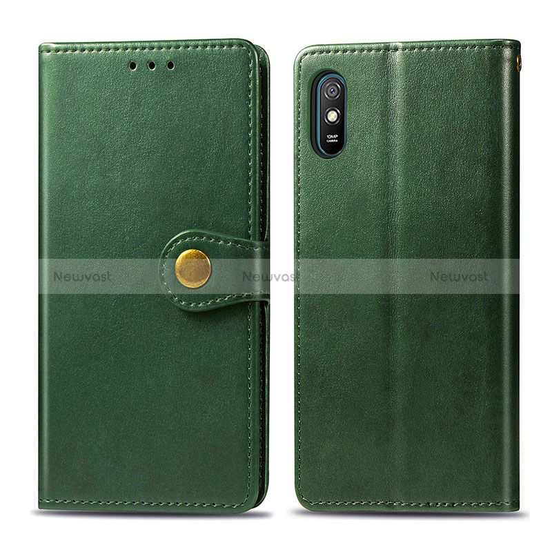 Leather Case Stands Flip Cover Holder S05D for Xiaomi Redmi 9A