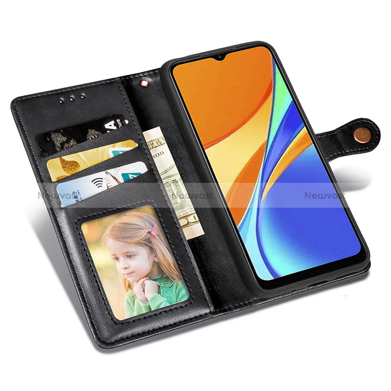 Leather Case Stands Flip Cover Holder S05D for Xiaomi Redmi 9C