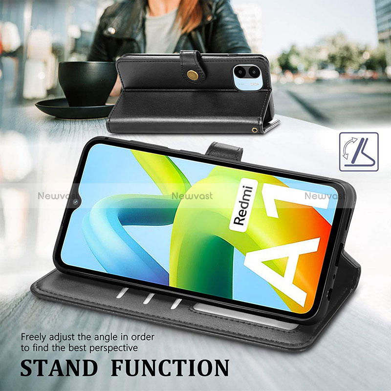 Leather Case Stands Flip Cover Holder S05D for Xiaomi Redmi A2