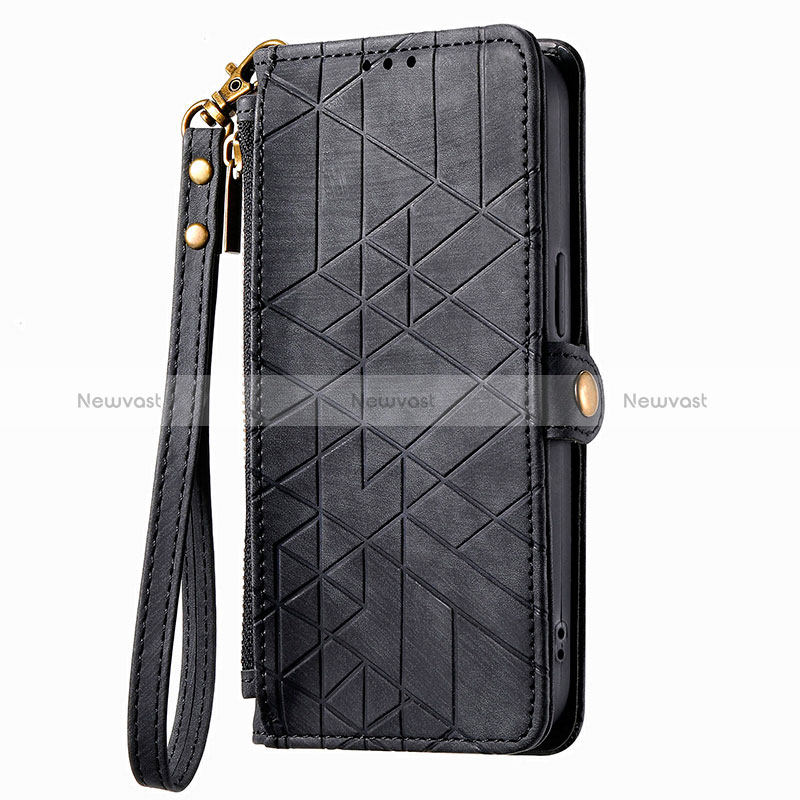 Leather Case Stands Flip Cover Holder S06D for Apple iPhone 13