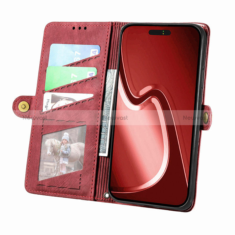 Leather Case Stands Flip Cover Holder S06D for Apple iPhone 14 Pro