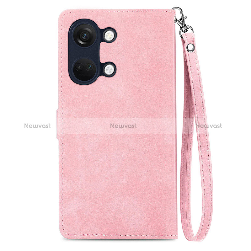 Leather Case Stands Flip Cover Holder S06D for OnePlus Nord 3 5G