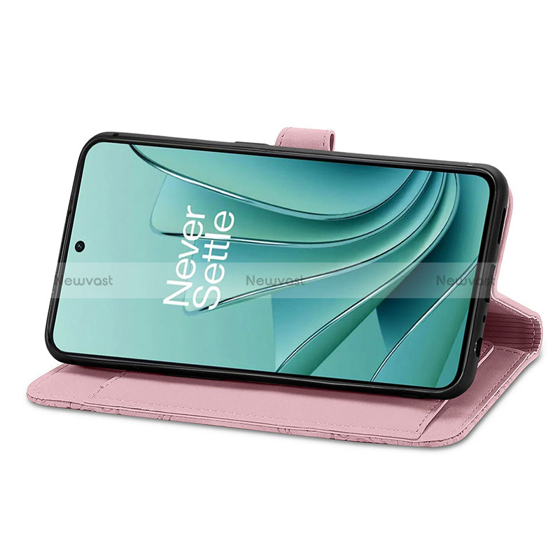 Leather Case Stands Flip Cover Holder S06D for OnePlus Nord 3 5G