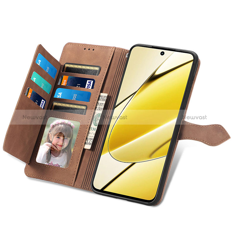 Leather Case Stands Flip Cover Holder S06D for Realme 11 5G