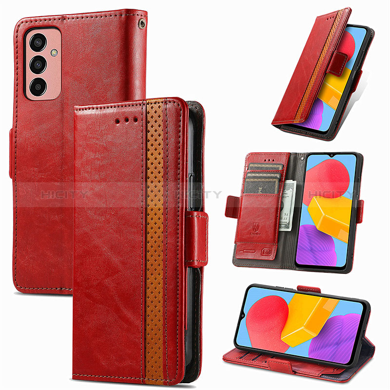 Leather Case Stands Flip Cover Holder S06D for Samsung Galaxy F13 4G