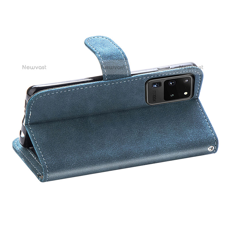 Leather Case Stands Flip Cover Holder S06D for Samsung Galaxy S20 Ultra 5G