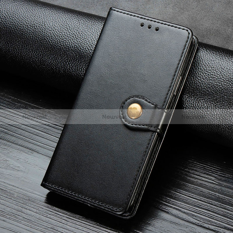 Leather Case Stands Flip Cover Holder S07D for Google Pixel 4 XL Black